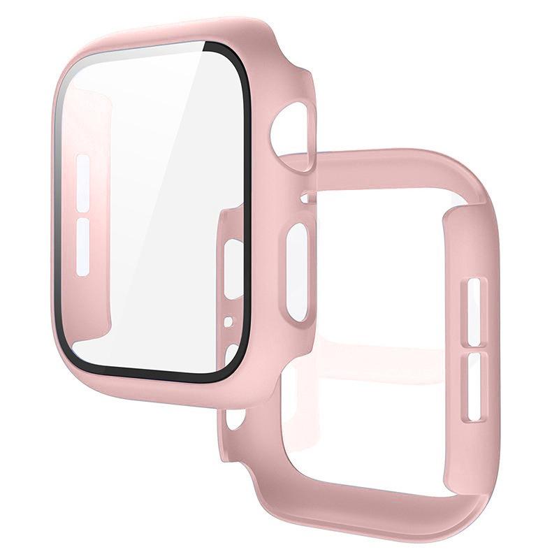 PC Case+Tempered Screen Protector For Apple Watch Ultra 3-1 11 10 46/42mm Integrated Hard Shell iWatch 9 8 7 6 5 4 SE 45mm 44mm