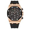 RORIOS Quartz Watch with Date Luminous Perfect for Work or Simple Perfect for Business or Day or Black Red B Men's Display, Display, Lightweight,