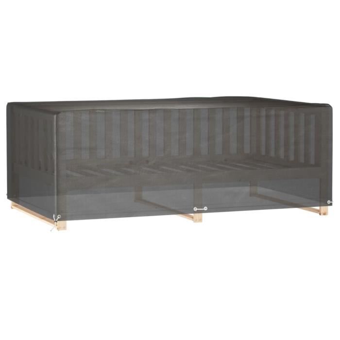 VidaXL Housses de salon de jardin 2 pcs 12 œillets rectangulaire 3155351