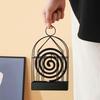 Creative Iron Triangle Birdcage Mosquito Coil & Incense Burner with Ash Catcher
