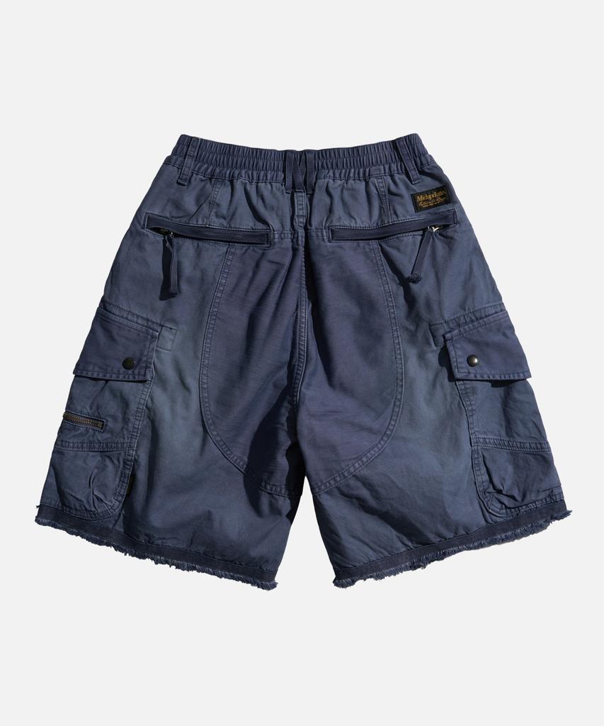 Mideueobdeiteu Cut-Off Multi-Pocket Shorts Pantss Blue