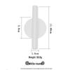 Nordic Style Wall-Mounted Metal Vase for Fresh Flowers: No-Punching Indoor Hanging Ornament