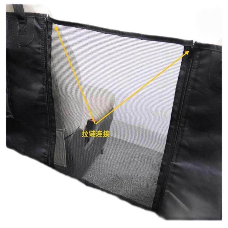 Pet Dog Car Seat Cover Waterproof Transport Cat Carrier Backseat Protector Travel Accessory Zipper Pocket Mesh