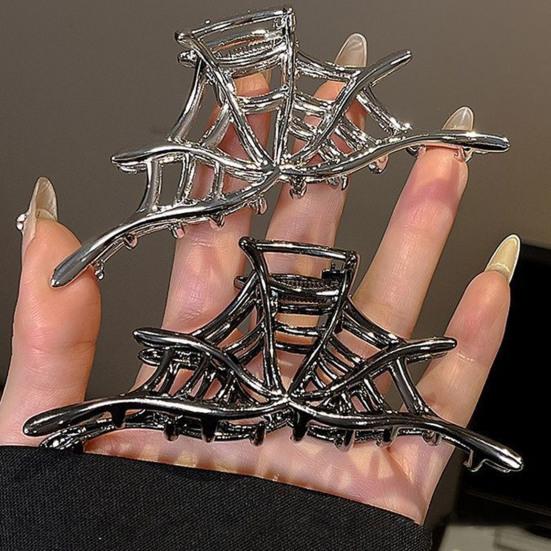 3 stk Halloween Hårspenner Spindelvev Skjeletthånd Hodeskalle Store Hårklemmer Lettvekt Halloween Hårtilbehør