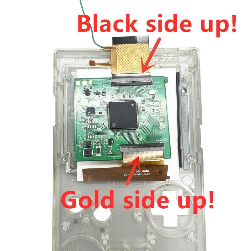 2,6-Zoll Originalgröße IPS Hochhelligkeits-LCD-Bildschirm-Kits für Gameboy Pocket GBP LCD-Sets Unterstützt mehrere Anzeigestile