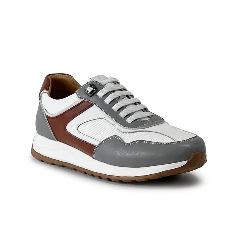 Henlymain Genuine Leather Urban Daily Height-Increasing Men'S Sneakers (H26Sojmc302)