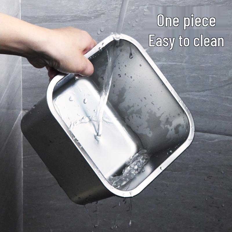 Stainless Steel Seasoning Jar with Lid - Square Kitchen Storage for Spice, Jam, Oil, or Fruit Pulp.