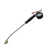 Lükūn Dual-Head Tire Inflator Rod with Pressure Gauge