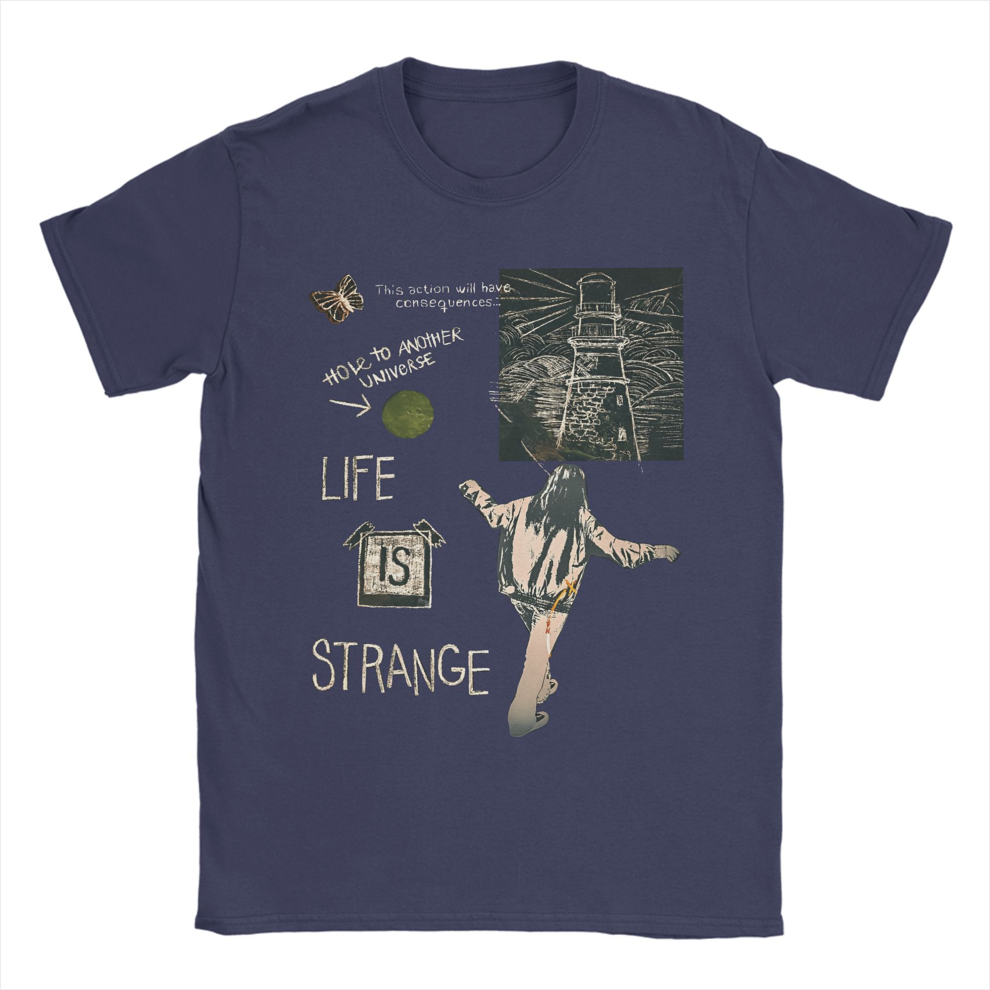 

Life Is Strange Video Game T-Shirt Beach Y2K Fun T Shirts 100% Cotton Novelty Tee Shirt For Couple Short Sleeve Design Tees XXXL