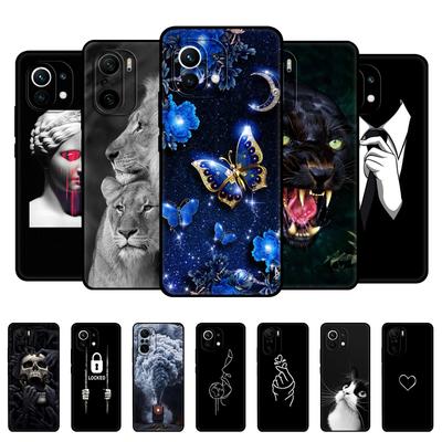 Pre xiaomi Mi 11 | Mi 11 Lite 5G NE 4G | Zadný kryt Mi 11i pre Xiaomi Mi 11 Ultra Phone Cover Silicon Funda čierny tpu obal