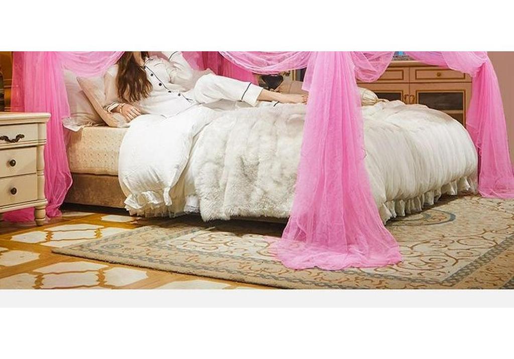 3-Door Thickened Mosquito Net for 1.2m, 1.5m, 1.8m Beds - Princess Palace Design, Floor-Standing, For Home Use.