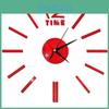 Mirror Luxury 3d Modern Diy Large Wall Clock Surface Sticker Home Office Decor