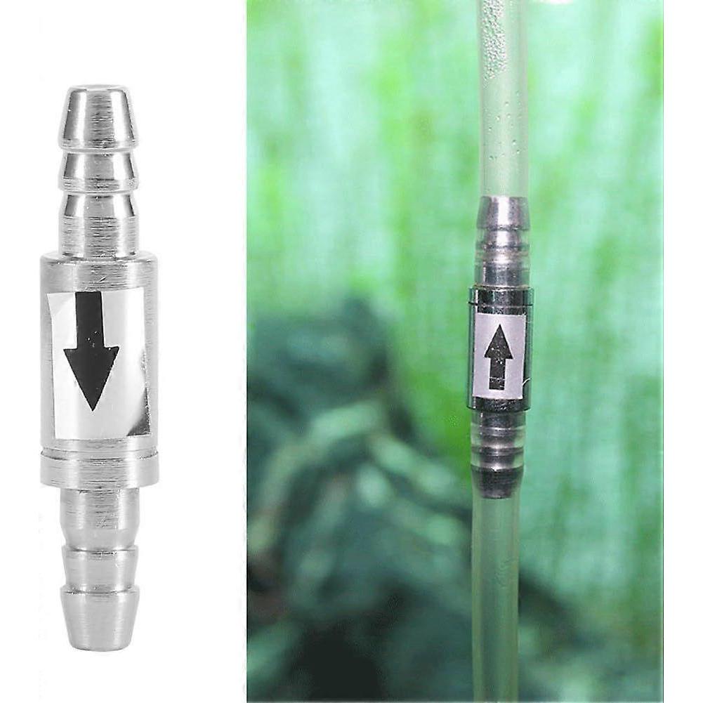 Metal non-return check valve for aquarium air pump