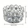 Crystal Tealight Candle Holders with Diamond Cylinder Design Finish for Wedding Centerpieces Table Decor Fireplace Candelabra