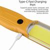 With Magnet LED COB Torch USB Rechargeable Handheld Floodlight Portable Lantern  Outdoor Use