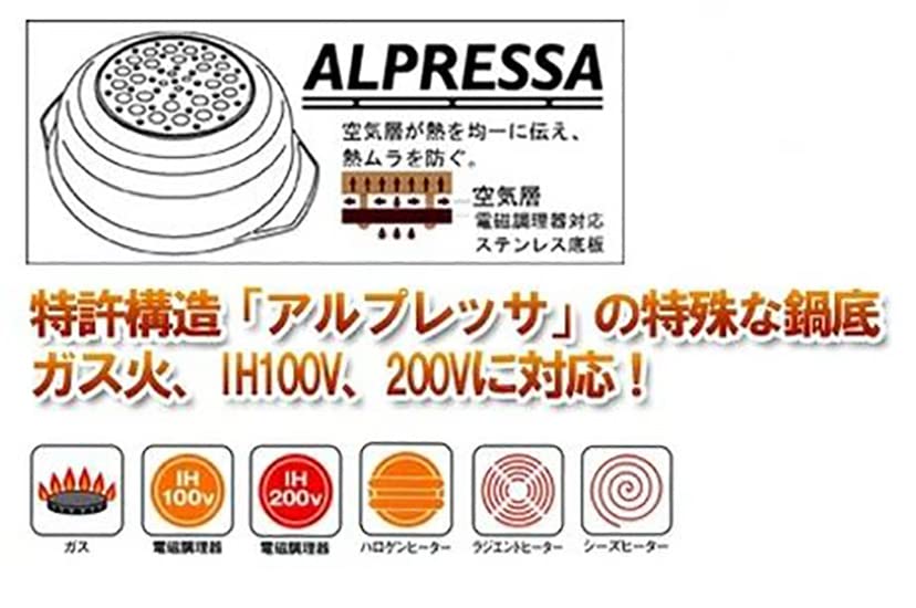 Sugiyama Metal Earthenware Style Steamer 19cm (with strainer) KS-2788