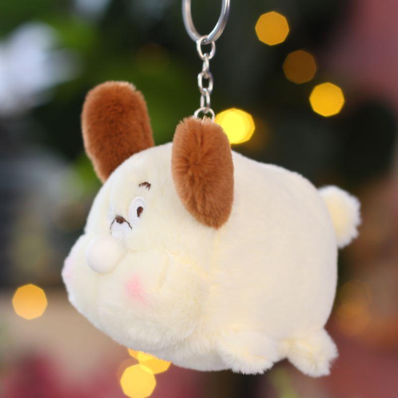 Cute Cute Bubble Bubble Bear Puppy Pig Pendant Plush Toy Doll Chicken Bag Hanging Decoration