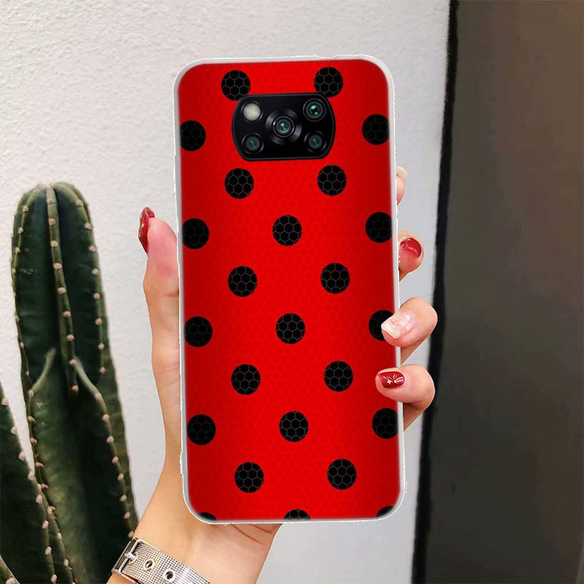 Insect Seven-Star ladybug For Xiaomi Poco X7 X6 X5 X4 Nfc F7 Ultra F6 F5 Pro Phone Case F4 Gt F3 M6 M5 M4 M3 5G Fundas Cover Coq