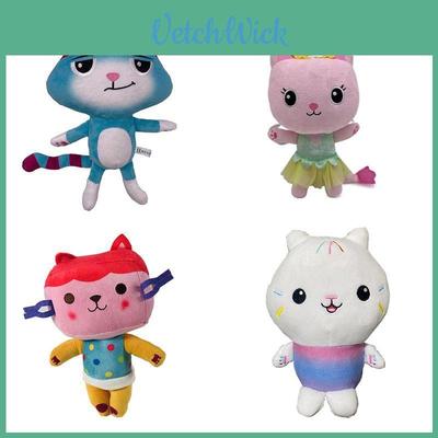 Charming Gabby Dollhouse Plush Toy Mercat Cartoon Stuffed Animal Mermaid Cat Plushie Doll