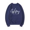 Customized Wifey Est 2022 Sweatshirt Engasjement Sweatshirt Brudedusjgave Personlig brudegave New Wife Hettegensere Pullover