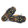 1 Pair Ice Cleats Crampons with 10 Studs Men Women Winter Outdoor Walking Ice Snow Traction Grips Non-slip Shoes Boot Spikes Grippers