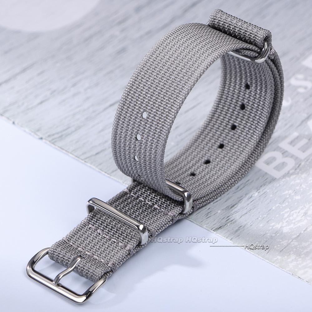 

New Ribbed Nylon Watch Strap 18mm 20mm 22mm Nylon Watch Straps for Military Men Women Watchband Accessories for Seiko Bracelets 20mm