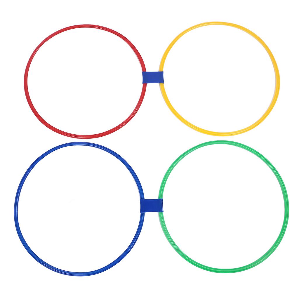 18.9in Sensory Training Hoops Kids Exercise 10pcs Hoop Rings 10pcs Connectors Sensory Training Equipment for Home