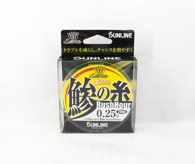 Sunline Ester Line Rush Hour 200M HG Size 0.25 1.25lb Yellow (6138)