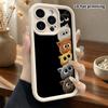 Phone Case: 2D Flat Design Suitable for iPhone 18 17 16 15 14 13 Pro Tiered Protective Case, Colorful Kittens, Christmas and Halloween Gifts