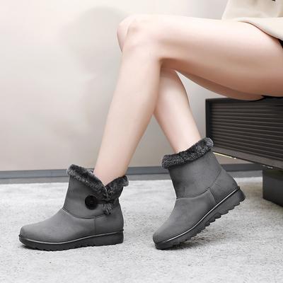 Nouvelles chaussures en coton pour femmes chaussures pour femmes grandes maman chaussures en coton bottes de neige chaudes pour moyen et vieillesse bottes en coton