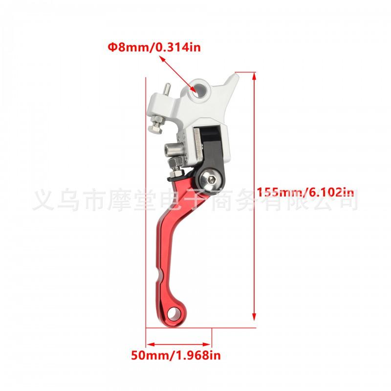 Universal CNC Aluminum Folding Brake Clutch Lever Off-Road Motorcycles 360 Adjustable Crash-Resistant Ergonomic Handlebar