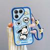 KEYSION Shockproof Case for TECNO Pova 7 Ultra 5G with Lanyard Soft Silicone Cute 3D Cartoon Doll Phone Back Cover for Pova 7 Ultra