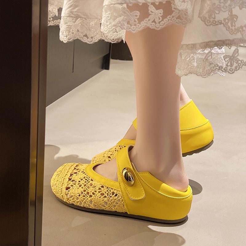 Fashion Breathable Shoes Increas Height Clogs Platform Knitting Flats Slip-on Tennis New Creepers Slip On Hook & Loop Mary Janes Increas