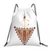 Amazigh Tazerzit Emblem Of The Moroccan Berbers Backpacks Multi-function Drawstring Bags Shoes Bag Book Bags for Travel Students