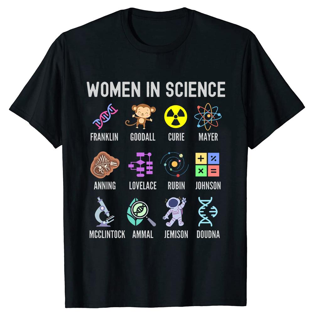 

Women In Science Teacher T Shirts Summer Style Graphic Cotton Streetwear Short Sleeve Birthday Gifts T-shirt Mens Clothing - ... S разноцветный
