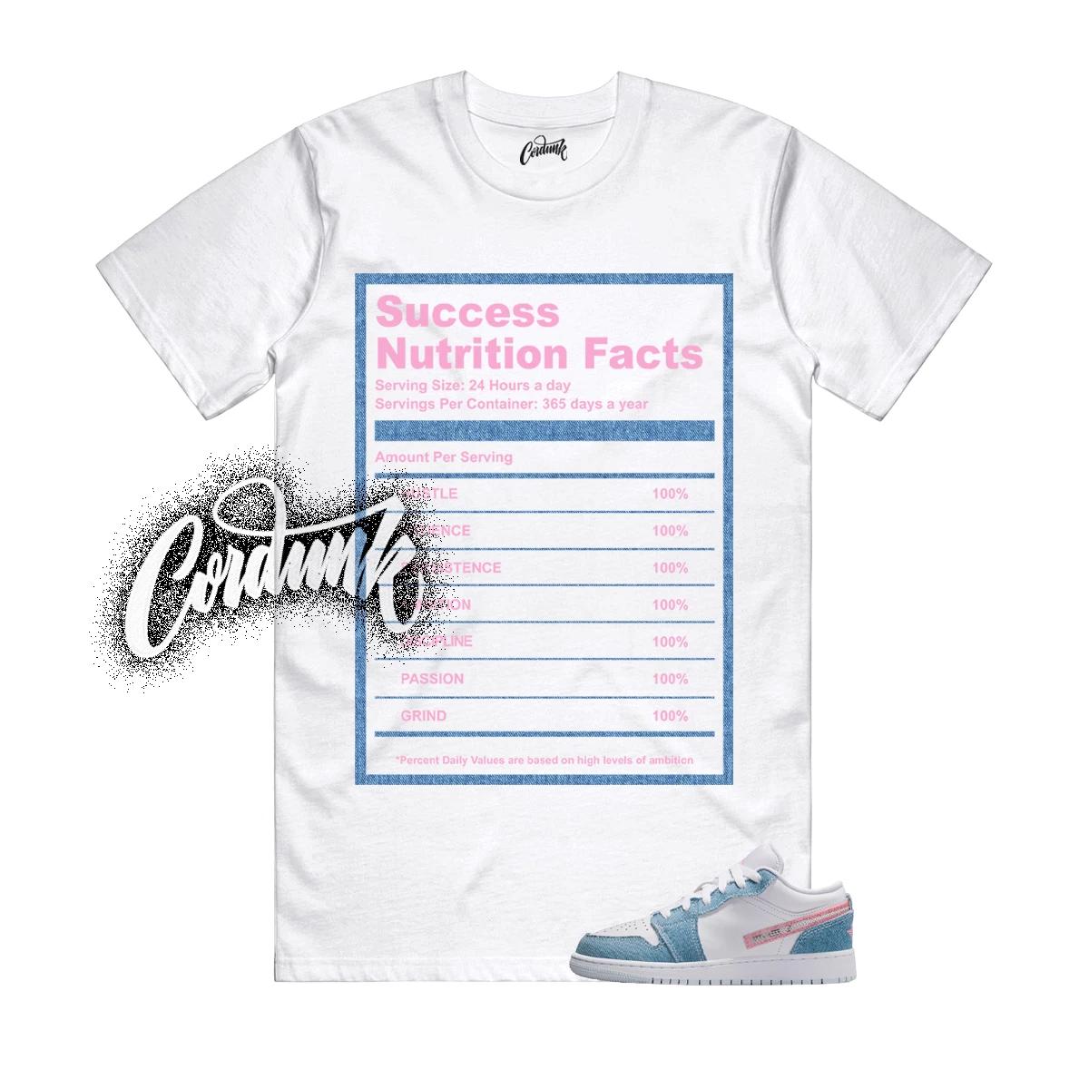 1 Cobalt Bliss Denim White Pink Glow Low T Shirt Match SUCC 3XL