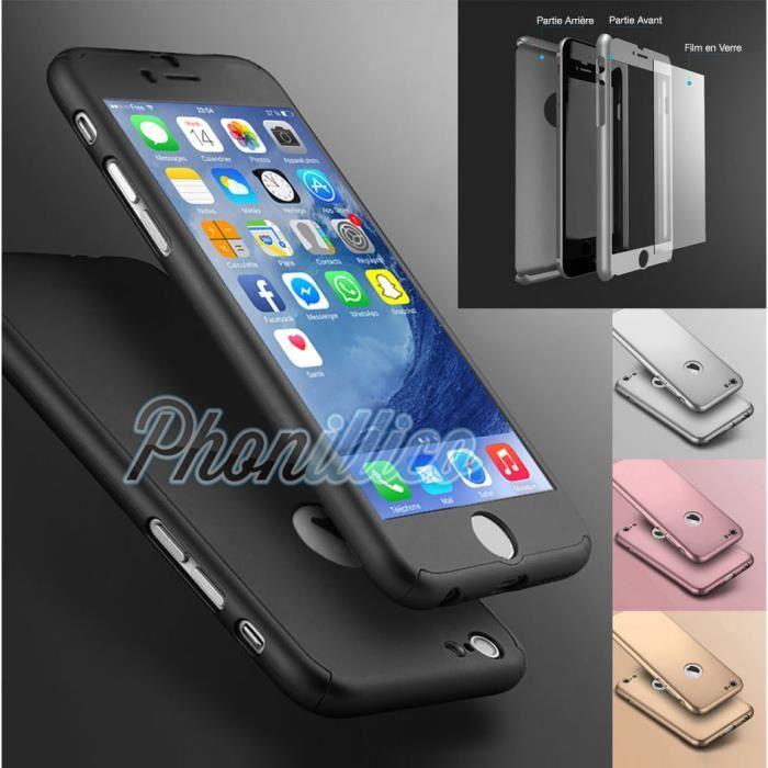 Coque - PHONILLICO - iPhone 6 / 6S - Argent - Ultra Slim - Protection Intégrale