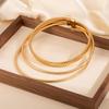 Layered Punk Chain Choker - European & American Style Metal Necklace for Women