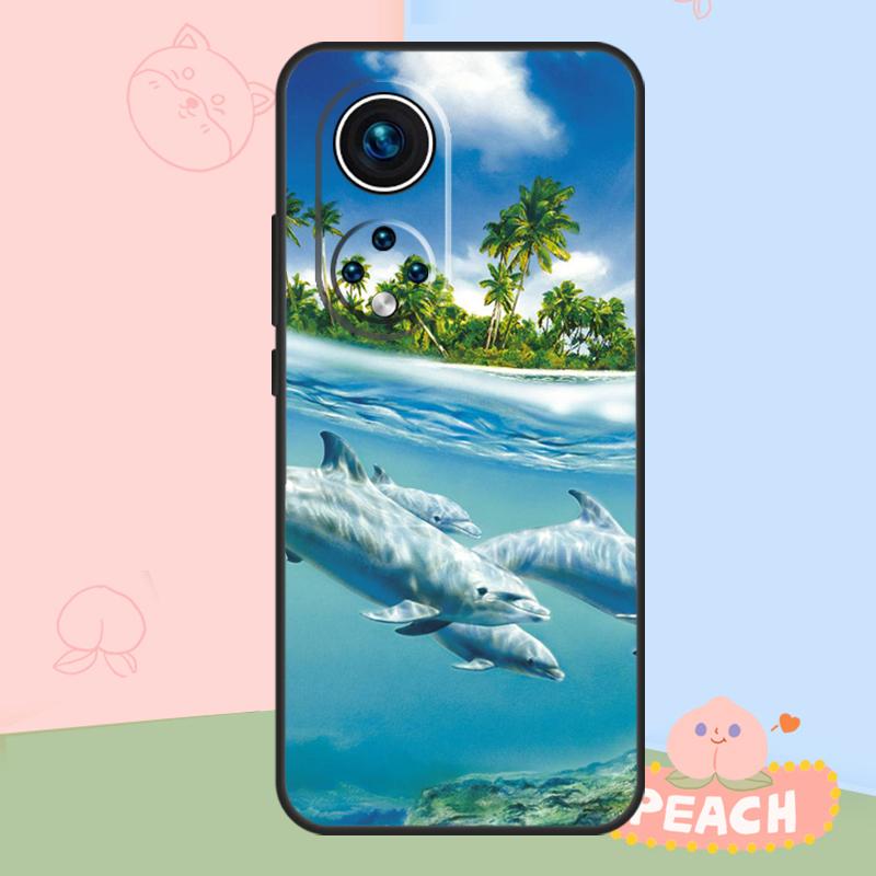 Animal Dolphin Case For Honor Magic 8 Pro 5 6 7 Lite Honor Win RT 400 200 50 70 90 X8c X9a X9b X9c X9d Cover