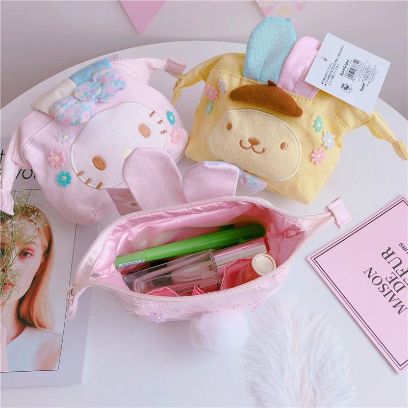 My Melody Cartoon Leinwand Kosmetiktasche Mit Atmungsaktivem Strapazierfähigem Stoff Für Den Täglichen Gebrauch