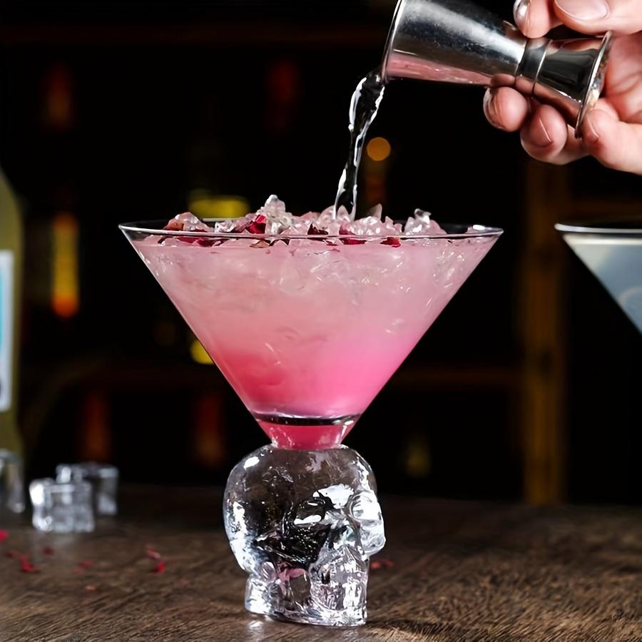 Skull Base Creative Cocktail Glass Thickened Vintage Glass Bar Home Cocktail Party Drinkware Juice Coffee Cold Drinks Soda Cup