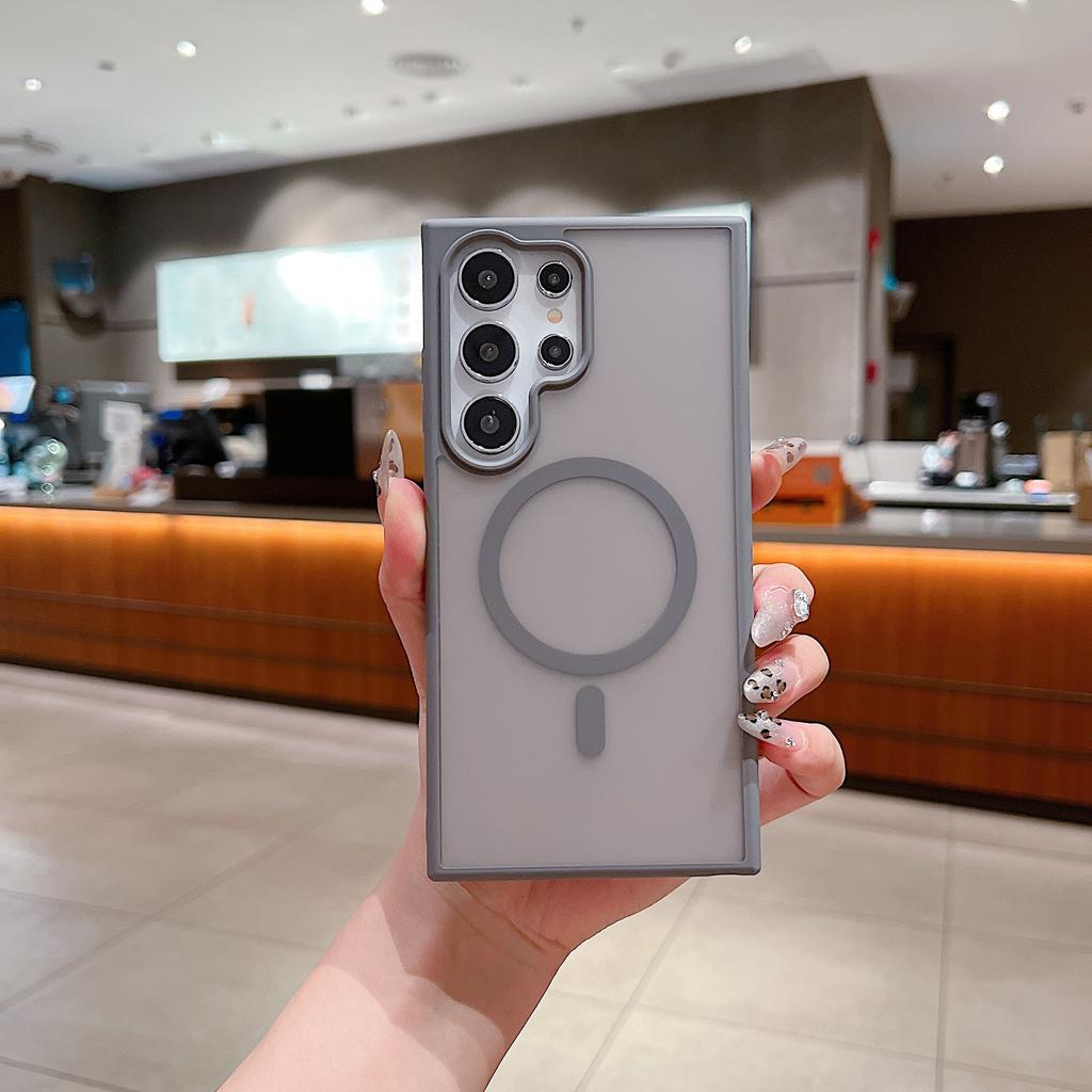 Skin-scrub Samsung S25ultra Mobile Phone Case SAMS24 Simple S22 Magnetic S23Plus Protection Case