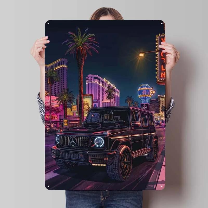 Sign Cars Poster Home Decoration Living Room Retro Metal Tin Sign Plaque for Garage Wall Art Decoration Interior