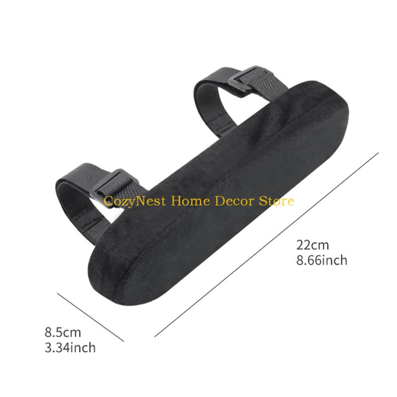 92MF Ergonomic Vehicle Armrest Support Cushion Memory Foam Layer Breathable Washable Cover Interior Decoration Enhancement