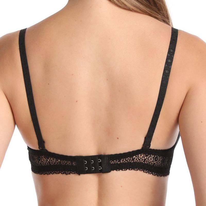 Women Comfortable Small Chest Push Up Smooth Lace Bow Bra