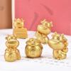 Cartoon Cow Cattle Design Car Home Table Garden Succulent Resin Decor Ornament