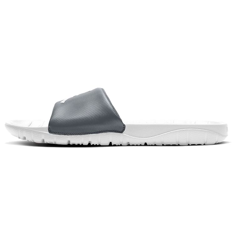 Jordan Soft Sole Sports Rubber Slide Sandals Men Footwear Silver White AR6374-012
