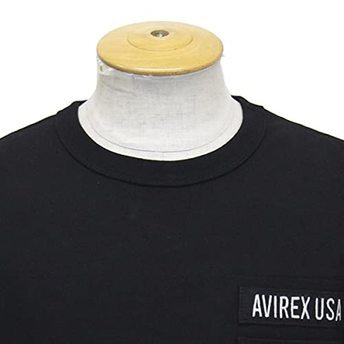 Avirex 6113328 S/S FATIGUE TEE Kurzarm Fatigue T-Shirt 09BLACK XL