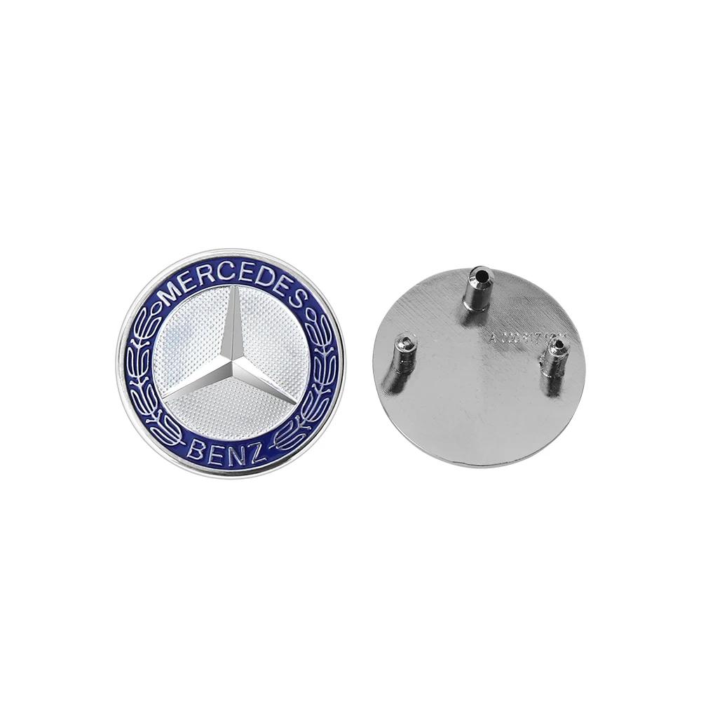 Hot Car Sticker Car Front Hood Emblem Sticker Bonnet Badge Car Accessories For Mercedes Benz W204 W124 W201 W202 W212 W220 W205
