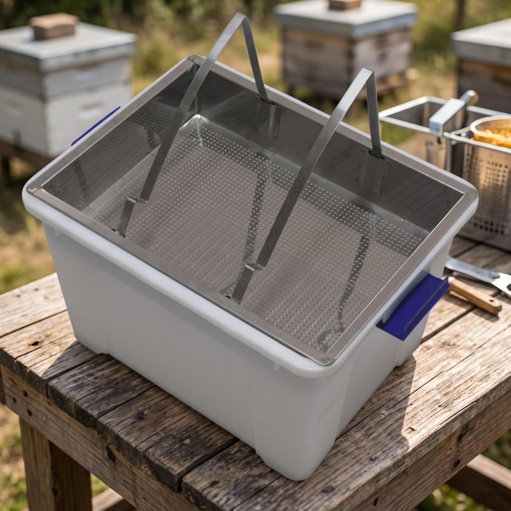 Beekeeping Honey Container with Draining Tray Long-Lasting for Apiarists